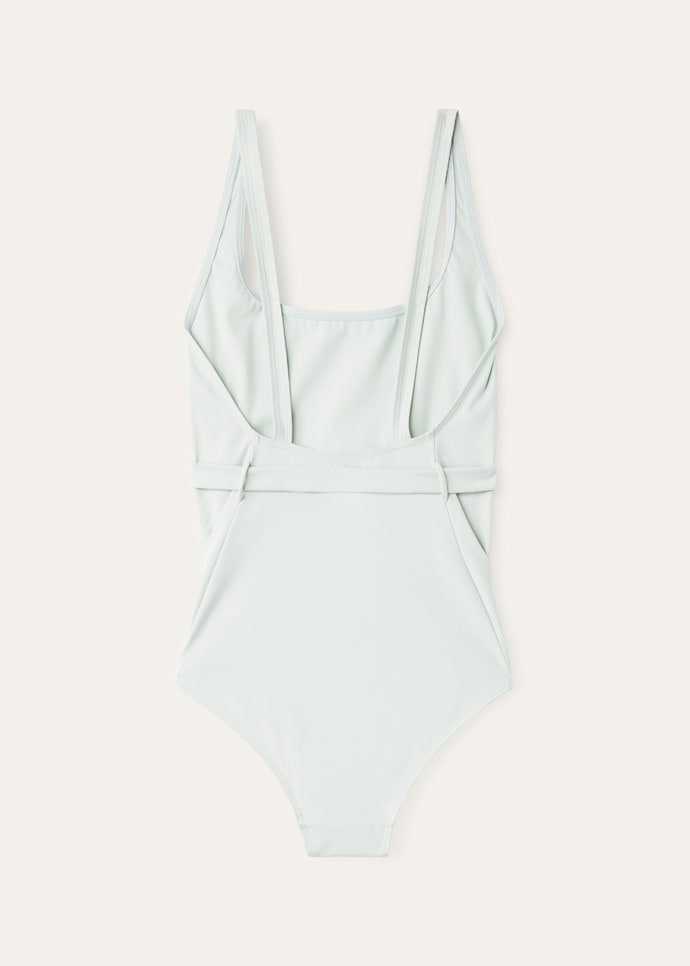 ★PISCESS★Leotard Shirring One-Piece Swimsuit★Sky Blue★ PISCESS Leotard Shirring One-Piece Swimsuit - Sky Blue