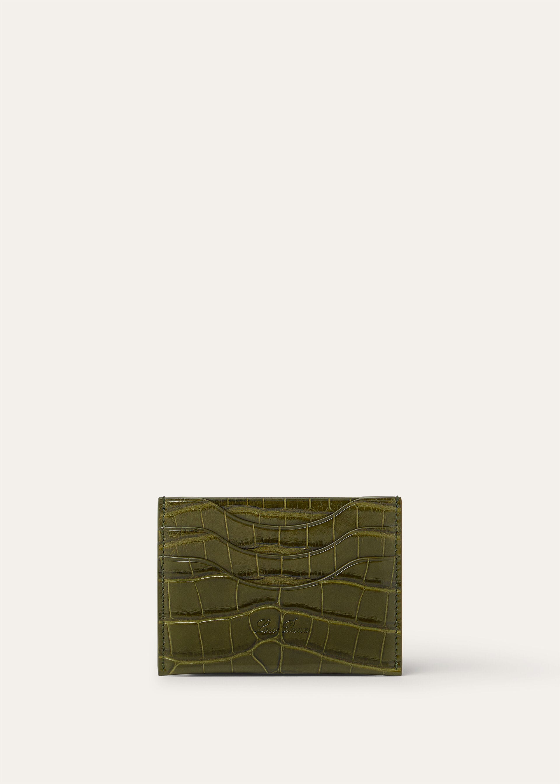 EXTRA CARDHOLDER GLAZED ALLIGATOR