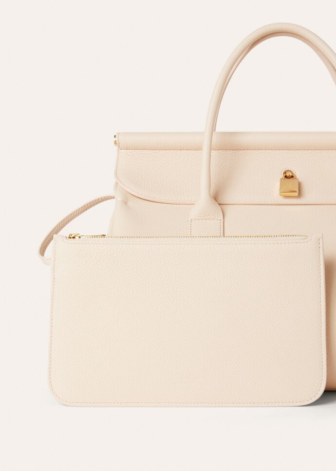 Loom bag L32 Grained Calfskin Creamed Honey/Sun Gold | Loro