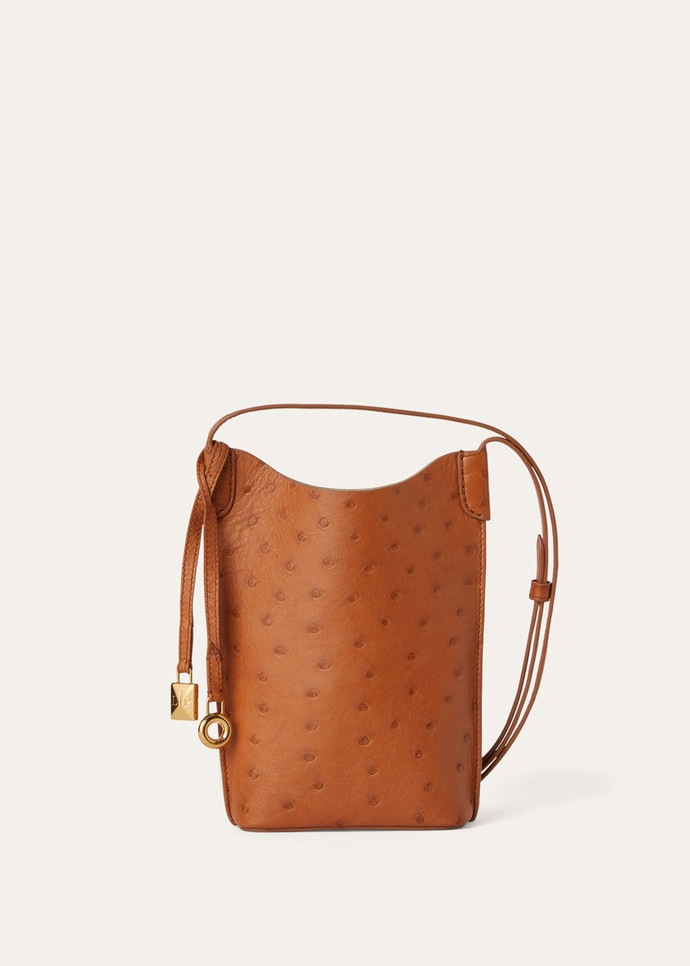 BALE PHONE CASE OSTRICH SADDLE FINISH             _FAO1013_E445_NR_2