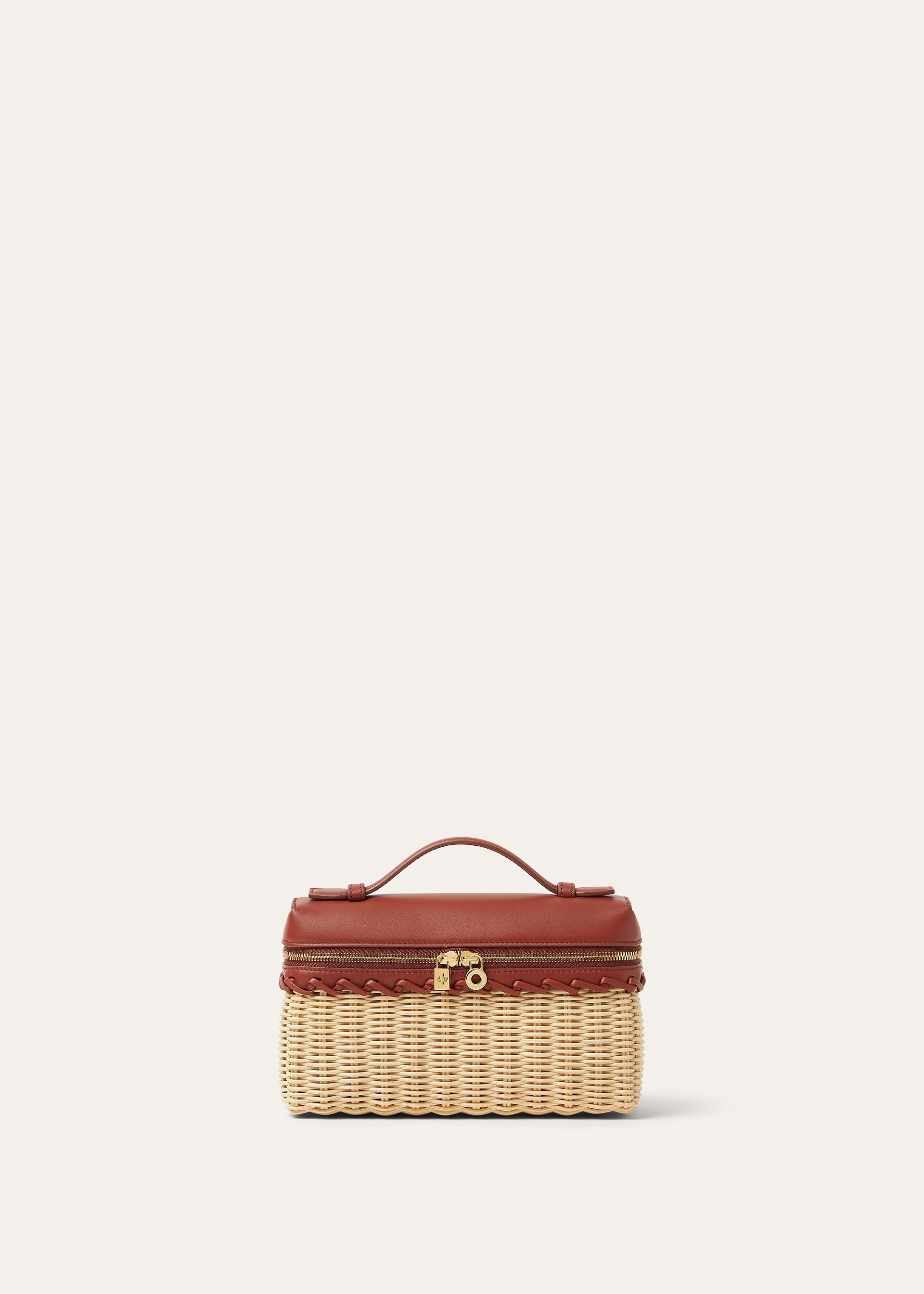 EXTRA POCKET L19 EAST WEST WICKER/ROUNDED CALF