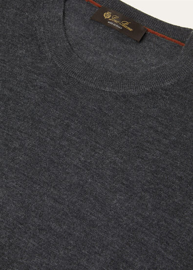 SOTTILE CREWNECK SWEATER WOOL CASH SILK GG 18