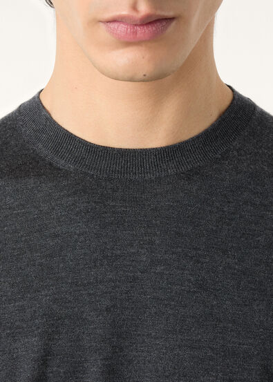 SOTTILE CREWNECK SWEATER WOOL CASH SILK GG 18