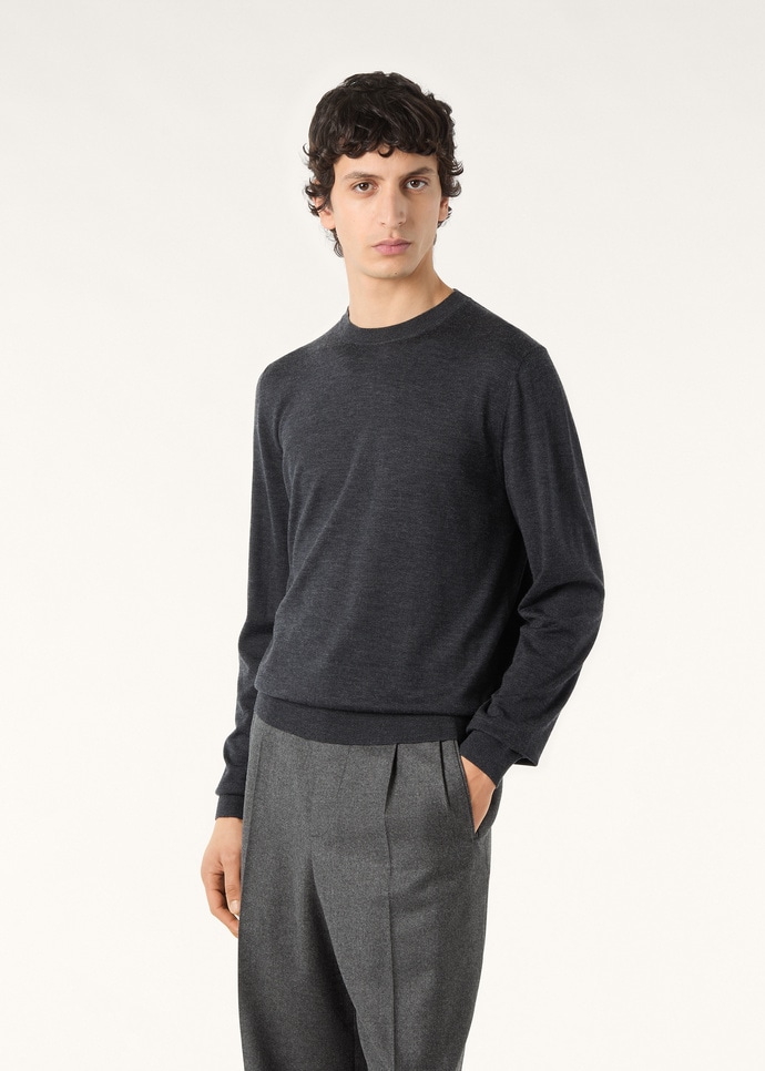 SOTTILE CREWNECK SWEATER WOOL CASH SILK GG 18_FAO2836_M0WA_3