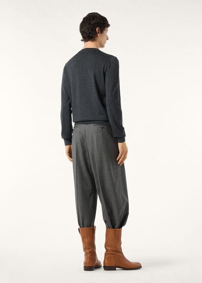 SOTTILE CREWNECK SWEATER WOOL CASH SILK GG 18