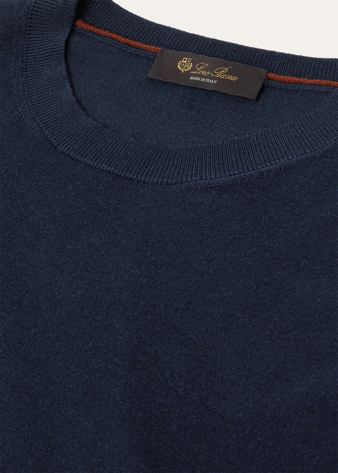 Loro Piana ネイビーカシミアセーター ネイビー カシミヤ ポロセーター | LORO PIANA | NET-A-PORTER
