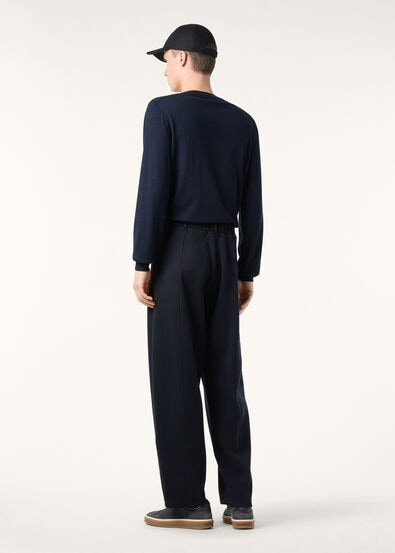 SOTTILE CREWNECK SWEATER WOOL CASH SILK GG 18