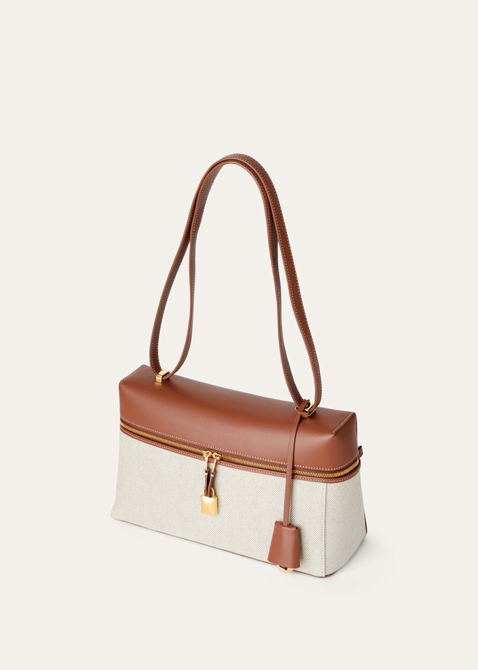 EXTRA BAG L27 NATURAL CANVAS  ROUNDED CALF_FAO3001_B4AU_NR_4