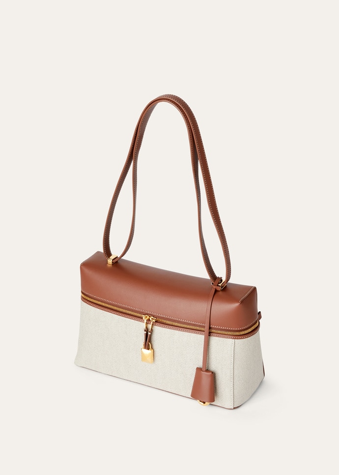 EXTRA BAG L27 NATURAL CANVAS  ROUNDED CALF_FAO3001_B4NE_NR_4