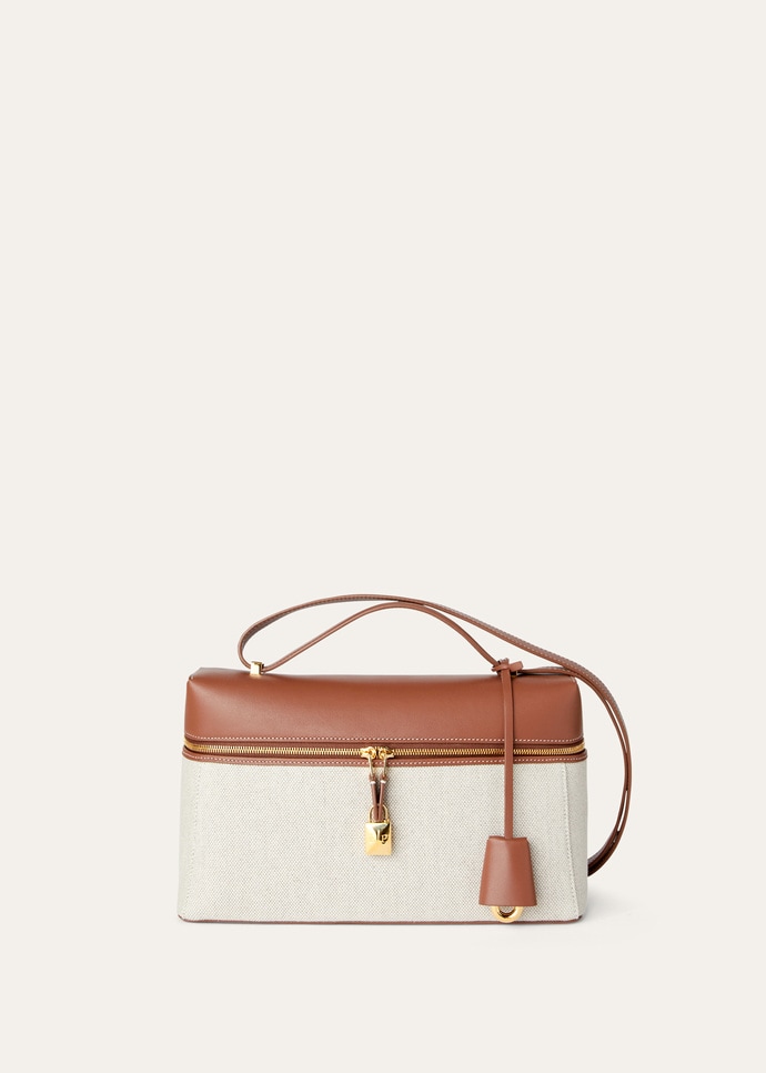 EXTRA BAG L27 NATURAL CANVAS  ROUNDED CALF_FAO3001_B4NE_NR_2
