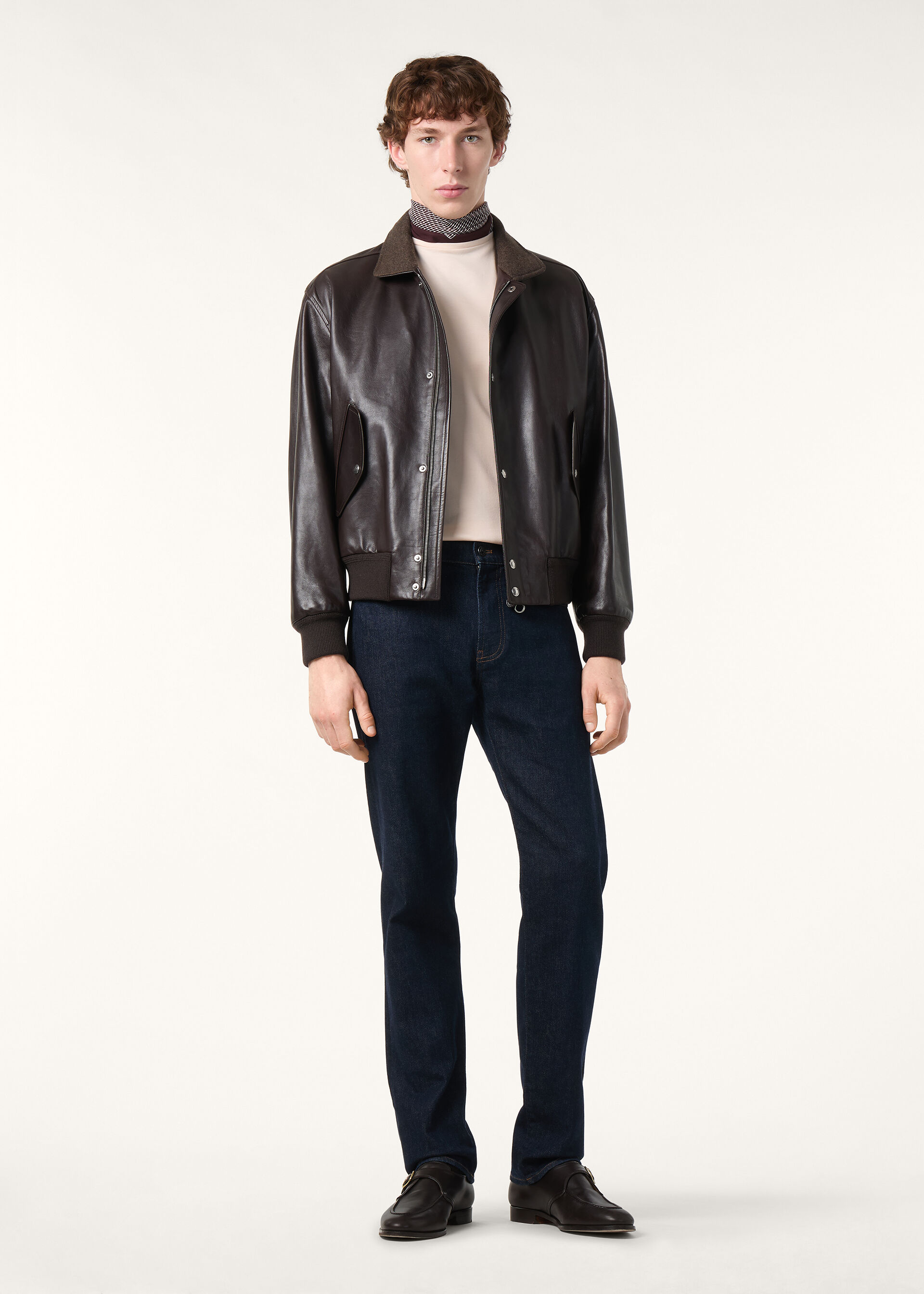 JOHNIE BOMBER GLOW CALFSKIN