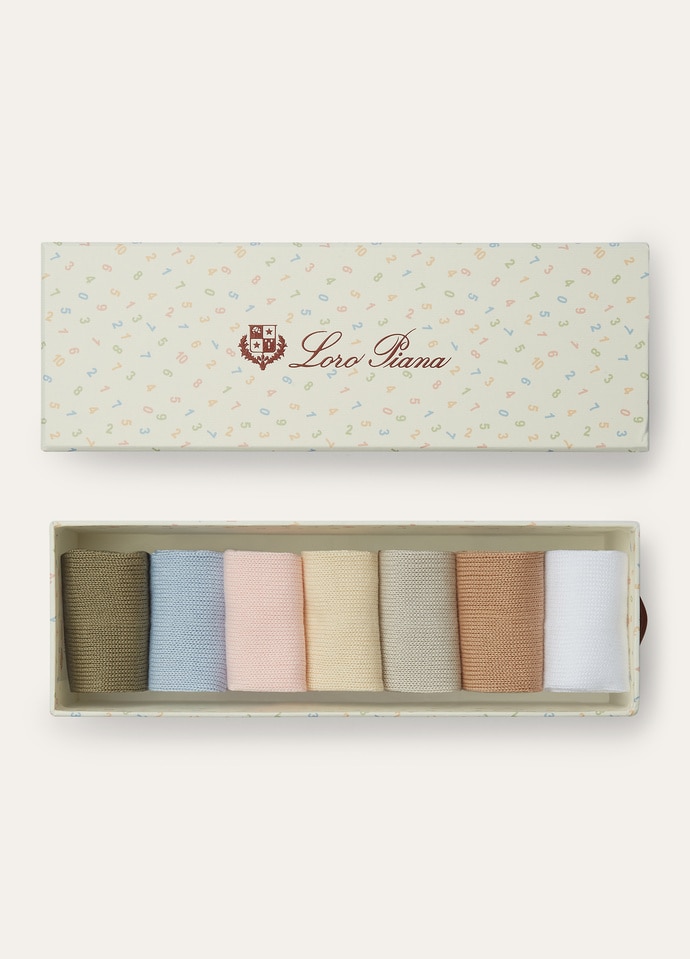 WEEKLY SOCKS SET COTTON GG 18_FAO5338_F6KY_4