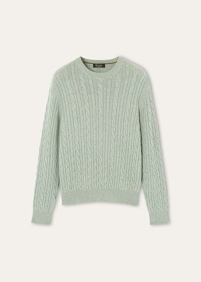 BABY CASH LIGHT TRECCIA CREWNECK SWEATER GG 12
