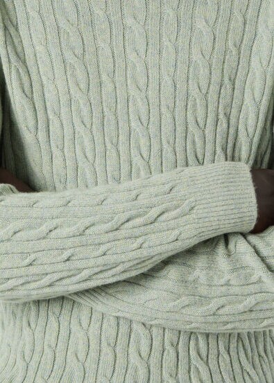 BABY CASH LIGHT TRECCIA CREWNECK SWEATER GG 12