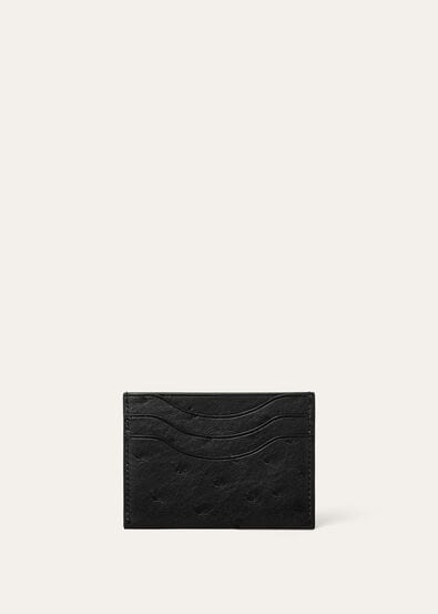 EXTRA CARDHOLDER OSTRICH SADDLE