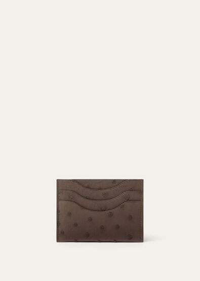 EXTRA CARDHOLDER OSTRICH SADDLE