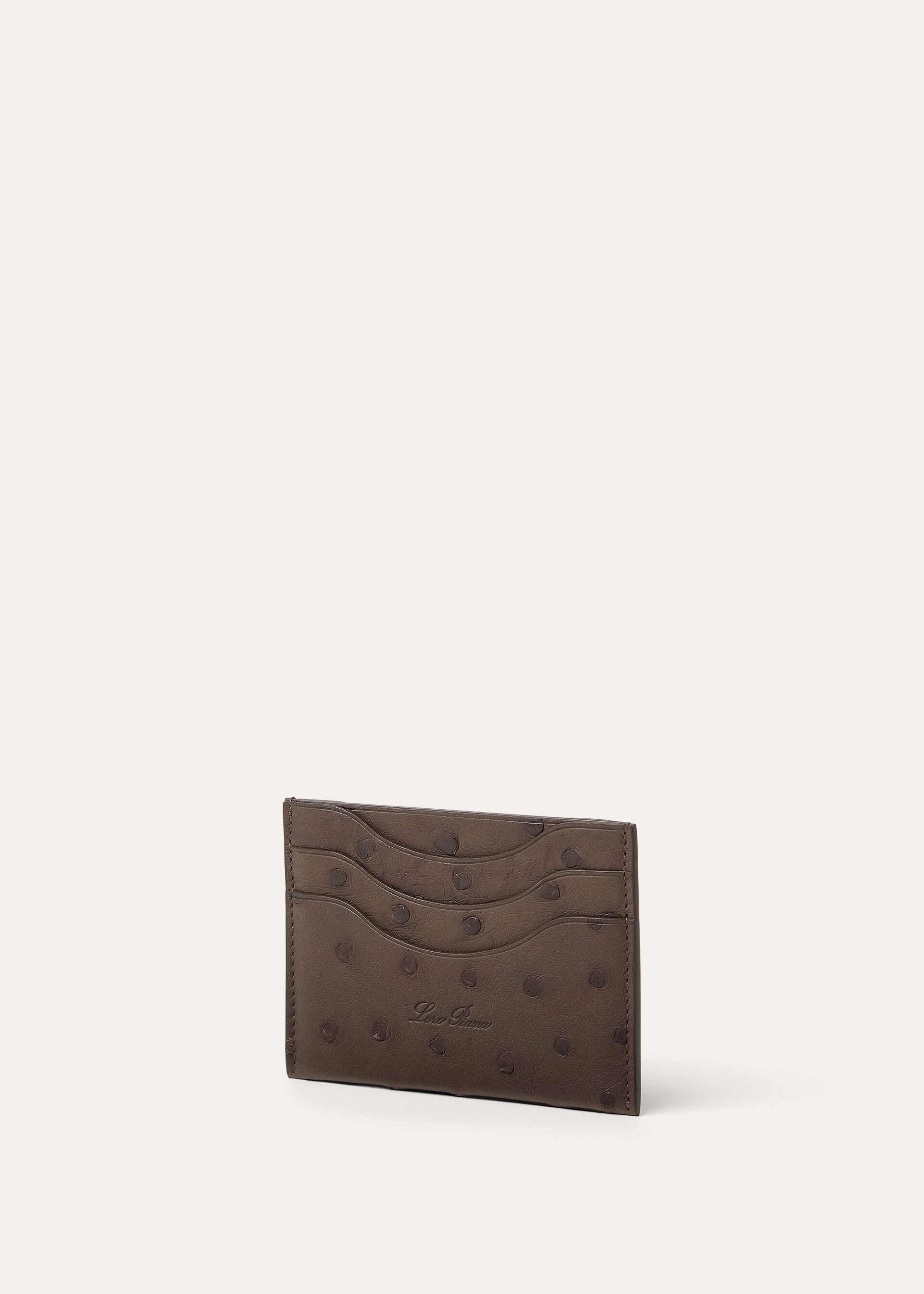EXTRA CARDHOLDER OSTRICH SADDLE