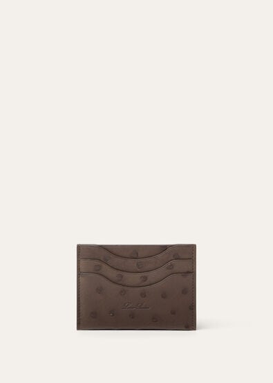 EXTRA CARDHOLDER OSTRICH SADDLE