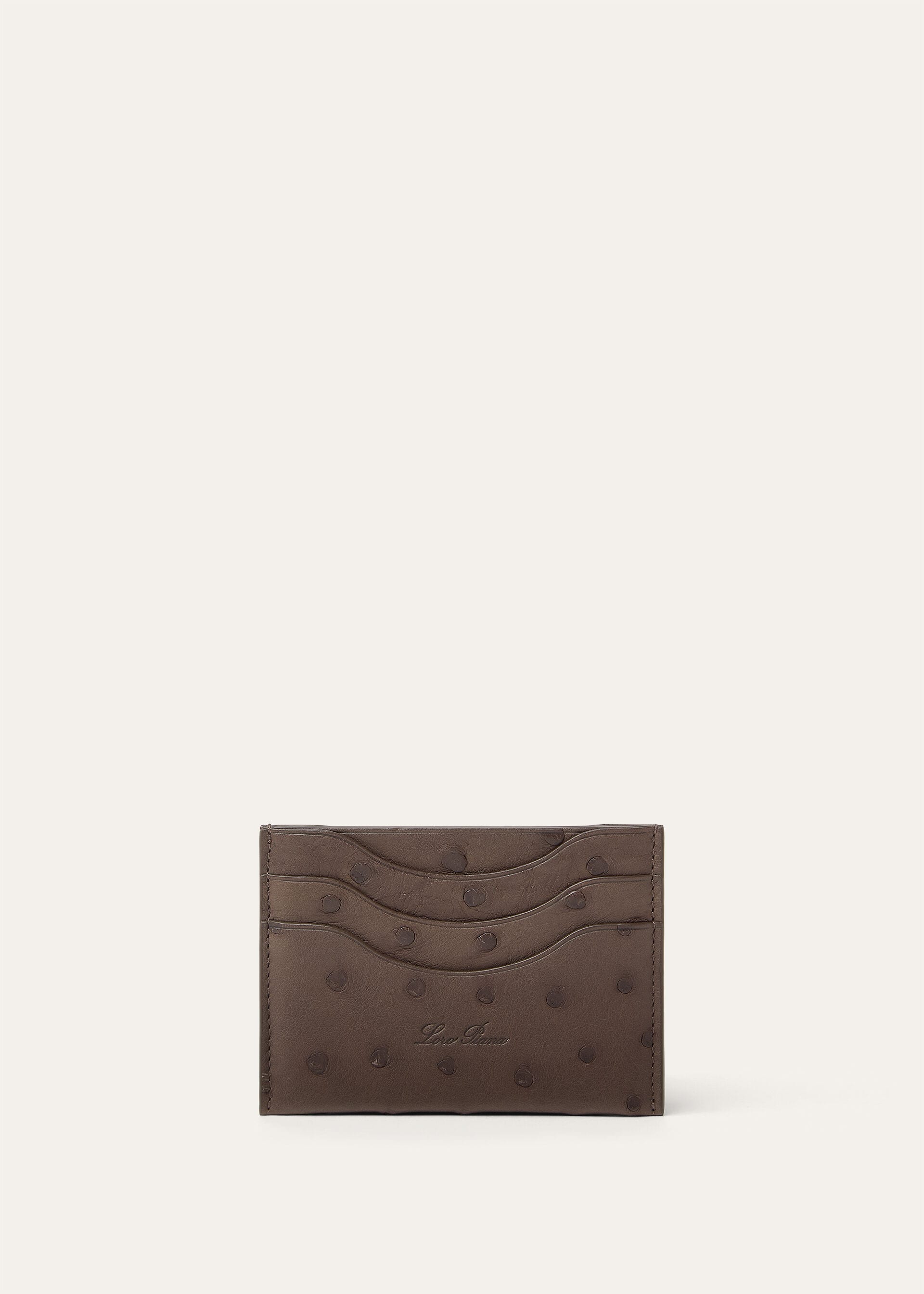 EXTRA CARDHOLDER OSTRICH SADDLE