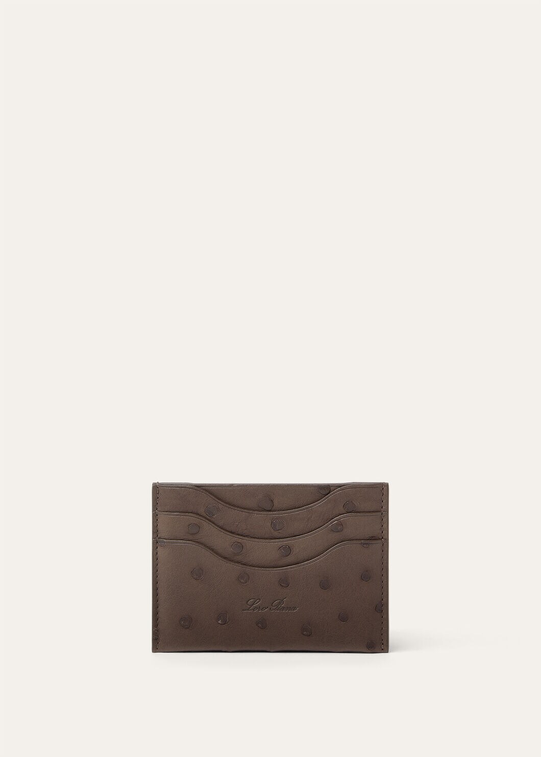 EXTRA CARDHOLDER OSTRICH SADDLE