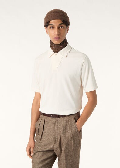 PIETRO POLO OPEN PIQUE' DYED