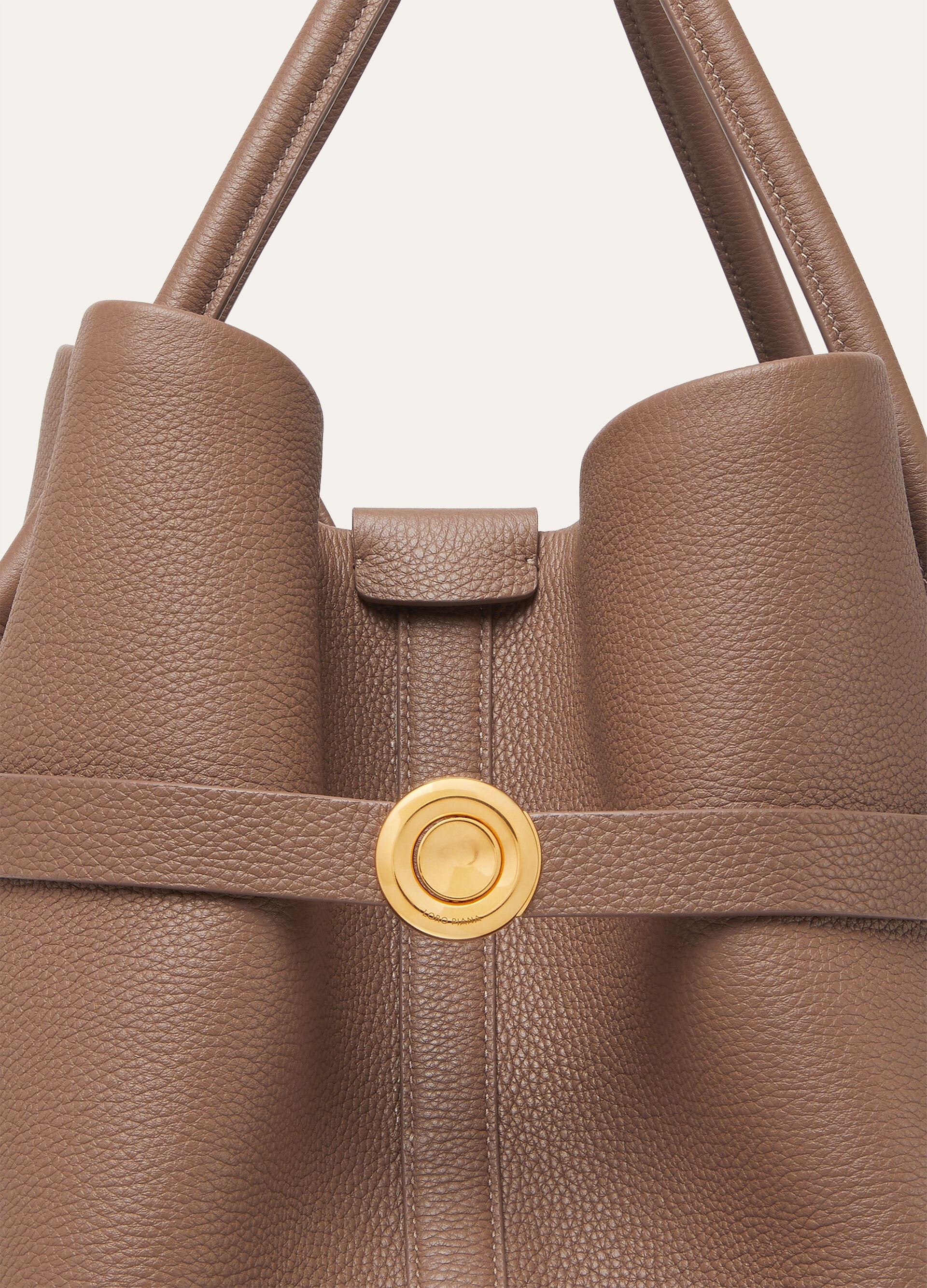 GHIERA SHOPPER LARGE FINE GRAINED LEATHER