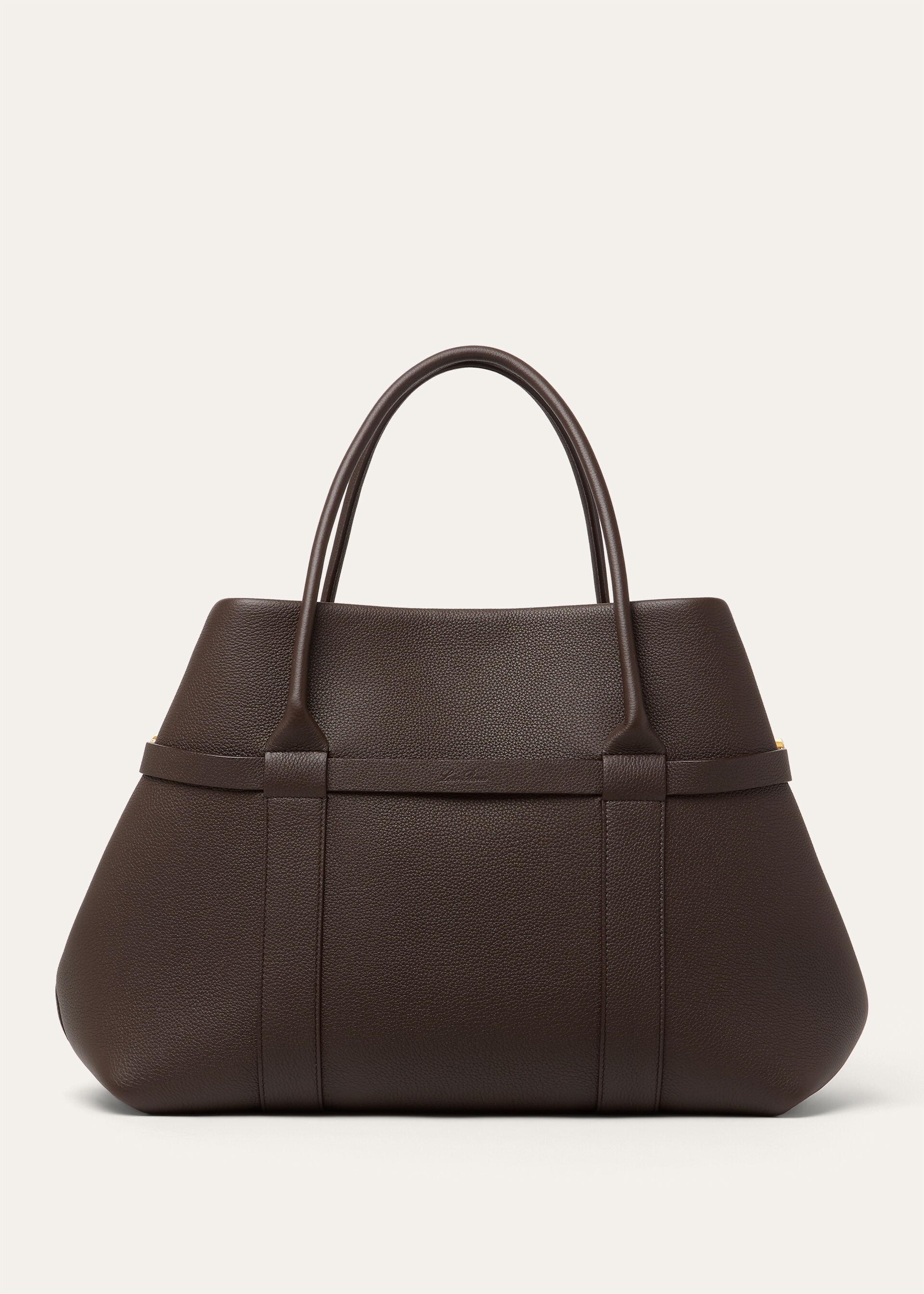 GHIERA SHOPPER LARGE FINE GRAINED LEATHER