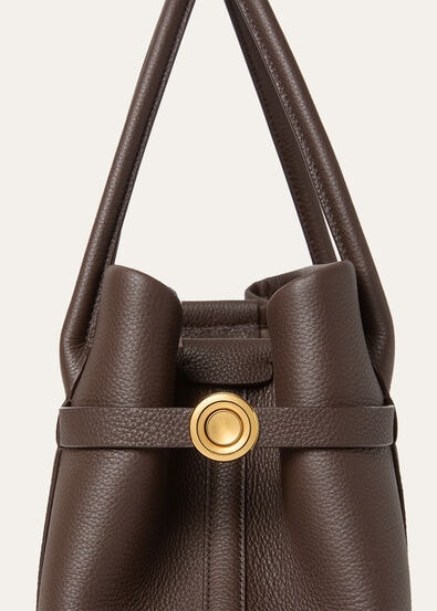 GHIERA SHOPPER SMALL FINE GRAINED LEATHER