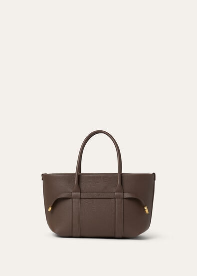 GHIERA SHOPPER SMALL FINE GRAINED LEATHER