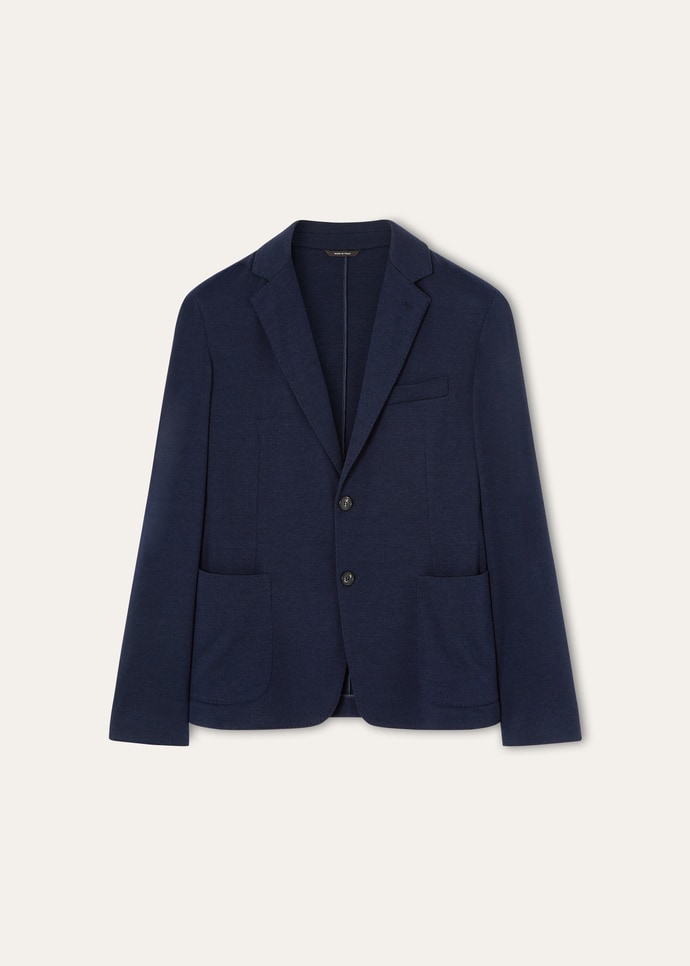 Sweater Jacket Cashmere, Silk Ombre Blue | Loro Piana US