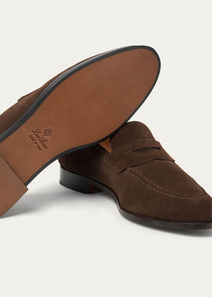 Sergio Loafer Ox Leather Chocolate | Loro Piana US