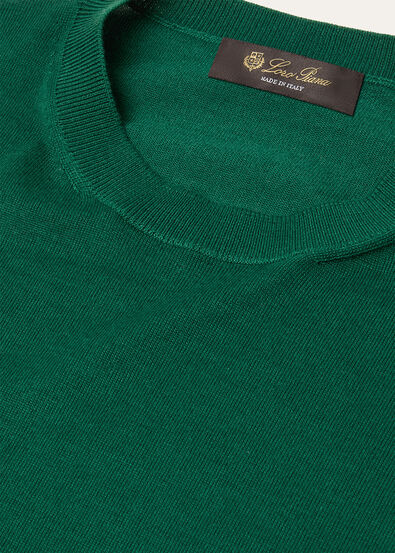 SOTTILE SS CREWNECK SWEATER WOOL CASH SILK GG 18