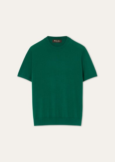 SOTTILE SS CREWNECK SWEATER WOOL CASH SILK GG 18