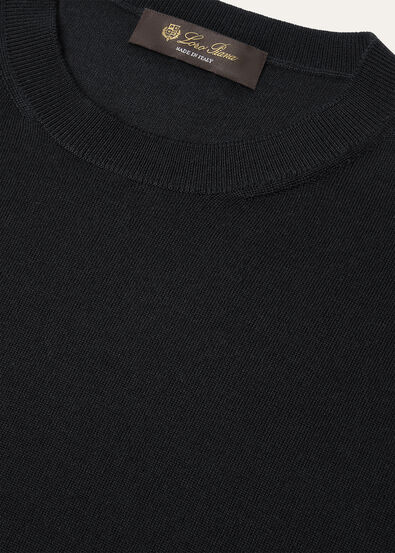 SOTTILE SS CREWNECK SWEATER WOOL CASH SILK GG 18