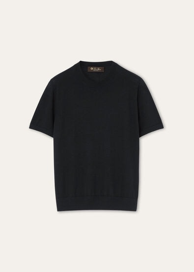 SOTTILE SS CREWNECK SWEATER WOOL CASH SILK GG 18