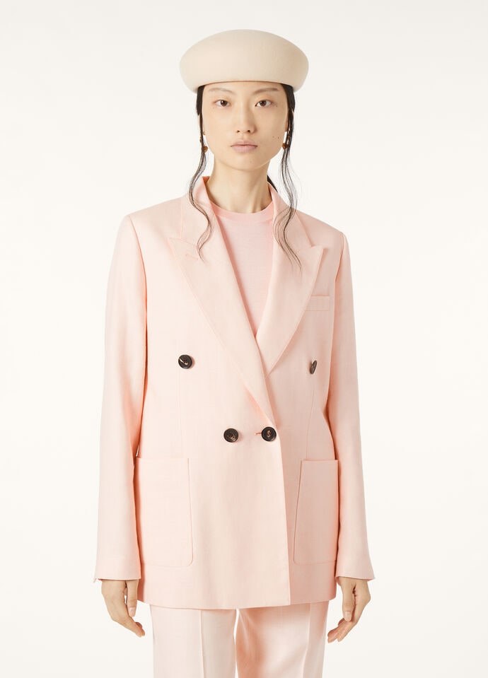 GENNY DB JACKET STRUCTURED LINEN WOOL_FAP0065_30I3_3