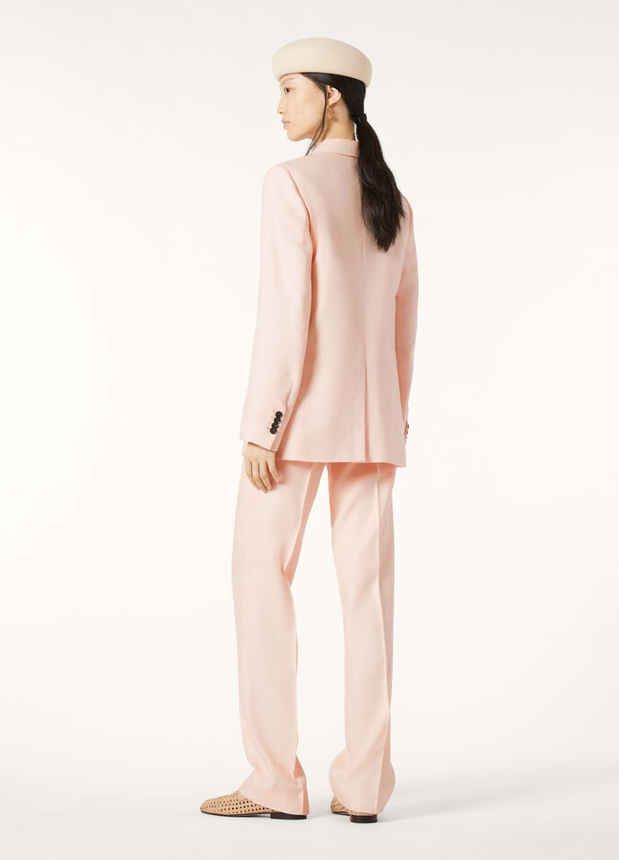 GENNY DB JACKET STRUCTURED LINEN WOOL_FAP0065_30I3_4