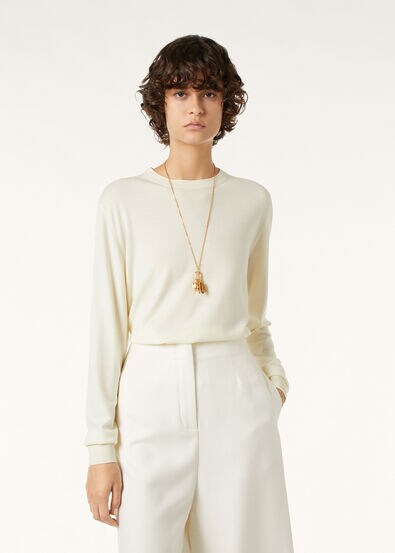 ROYAL LIGHTNESS CREWNECK SWEATER WOOL SILK GG 18