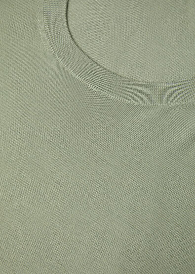 ROYAL LIGHTNESS CREWNECK SWEATER WOOL SILK GG 18