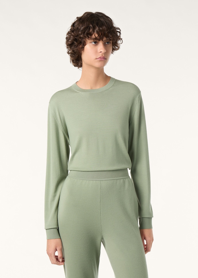 ROYAL LIGHTNESS CREWNECK SWEATER WOOL SILK GG 18_FAP0146_51CF_3