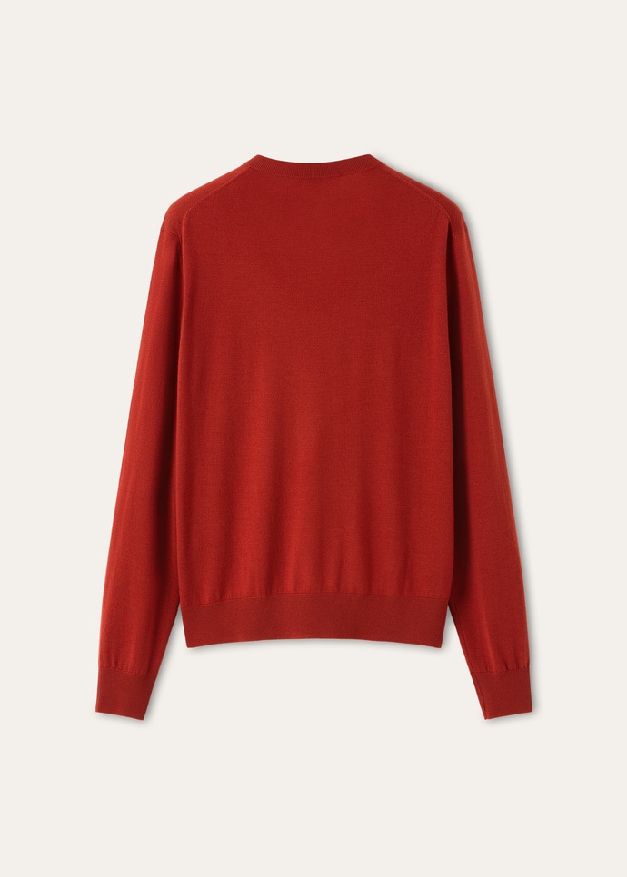 ICONIC ROYAL LIGHTNESS V NECK SWEATER WOOL SILK GG 18_FAP0150_R0FN_6