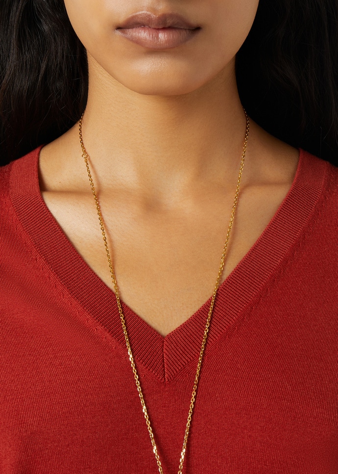 ICONIC ROYAL LIGHTNESS V NECK SWEATER WOOL SILK GG 18_FAP0150_R0FN_2