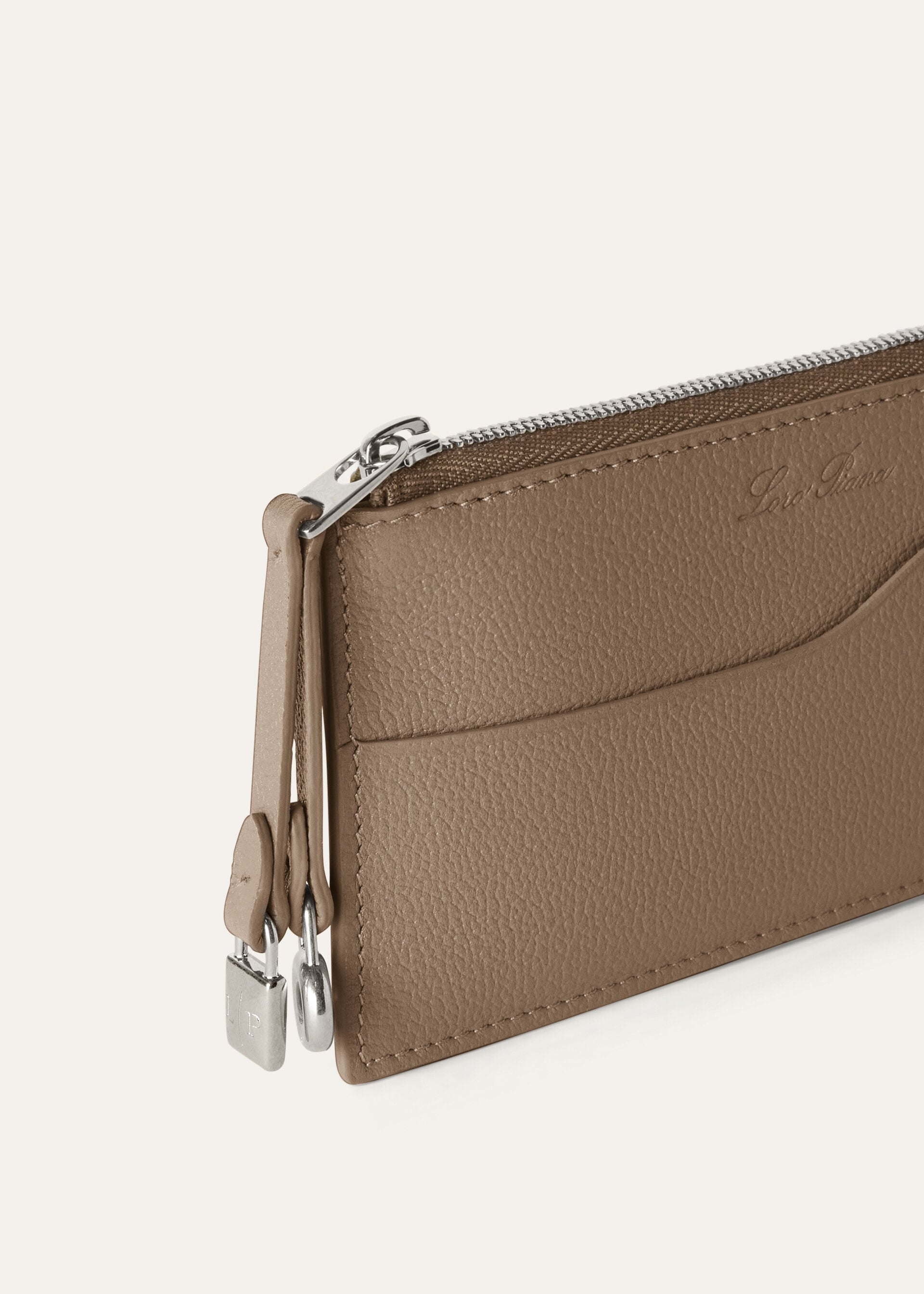 EXTRA ZIPPOUCH WTH CARDHOLDER LINEN CALF          