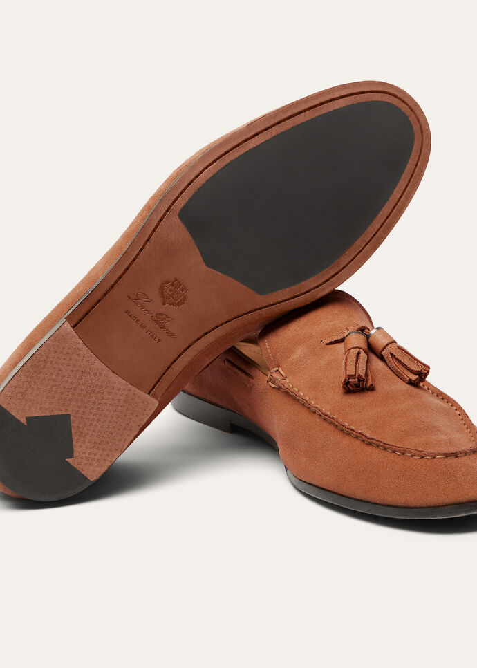 Francis Walk Loafer Calfskin Red Caramel | Loro Piana