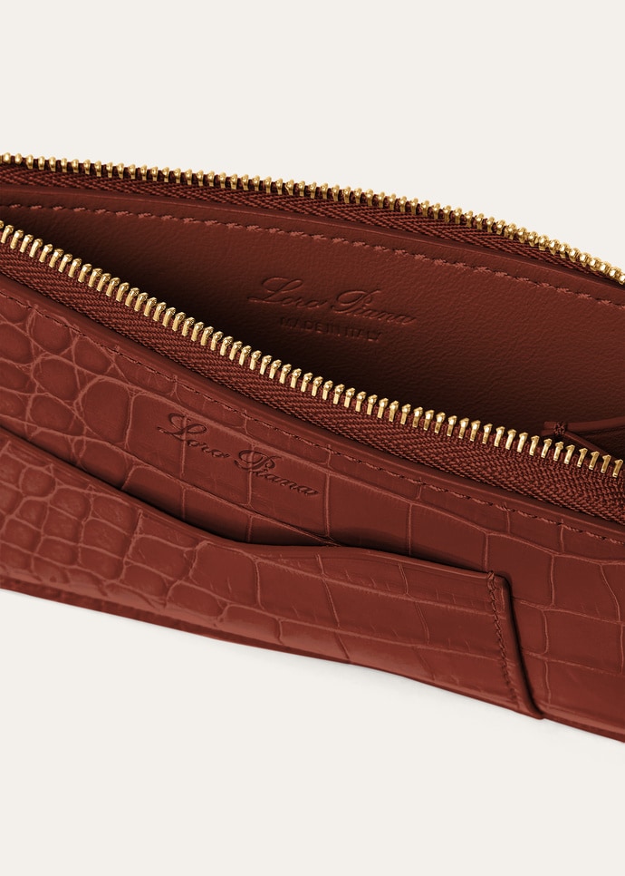 EXTRA ZIPPOUCH WTH CARDHOLDER GLAZED ALLIGATOR    _FAP1584_P0AI_NR_3