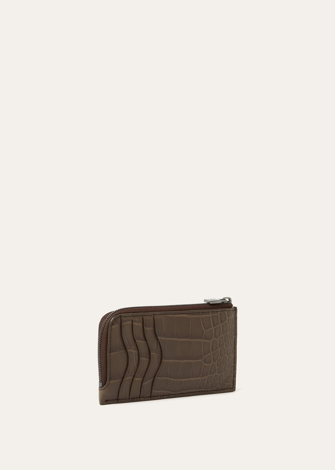 EXTRA ZIPPOUCH WTH CARDHOLDER SOFT MATT ALLIGATOR_FAP1589_H16Y_NR_4