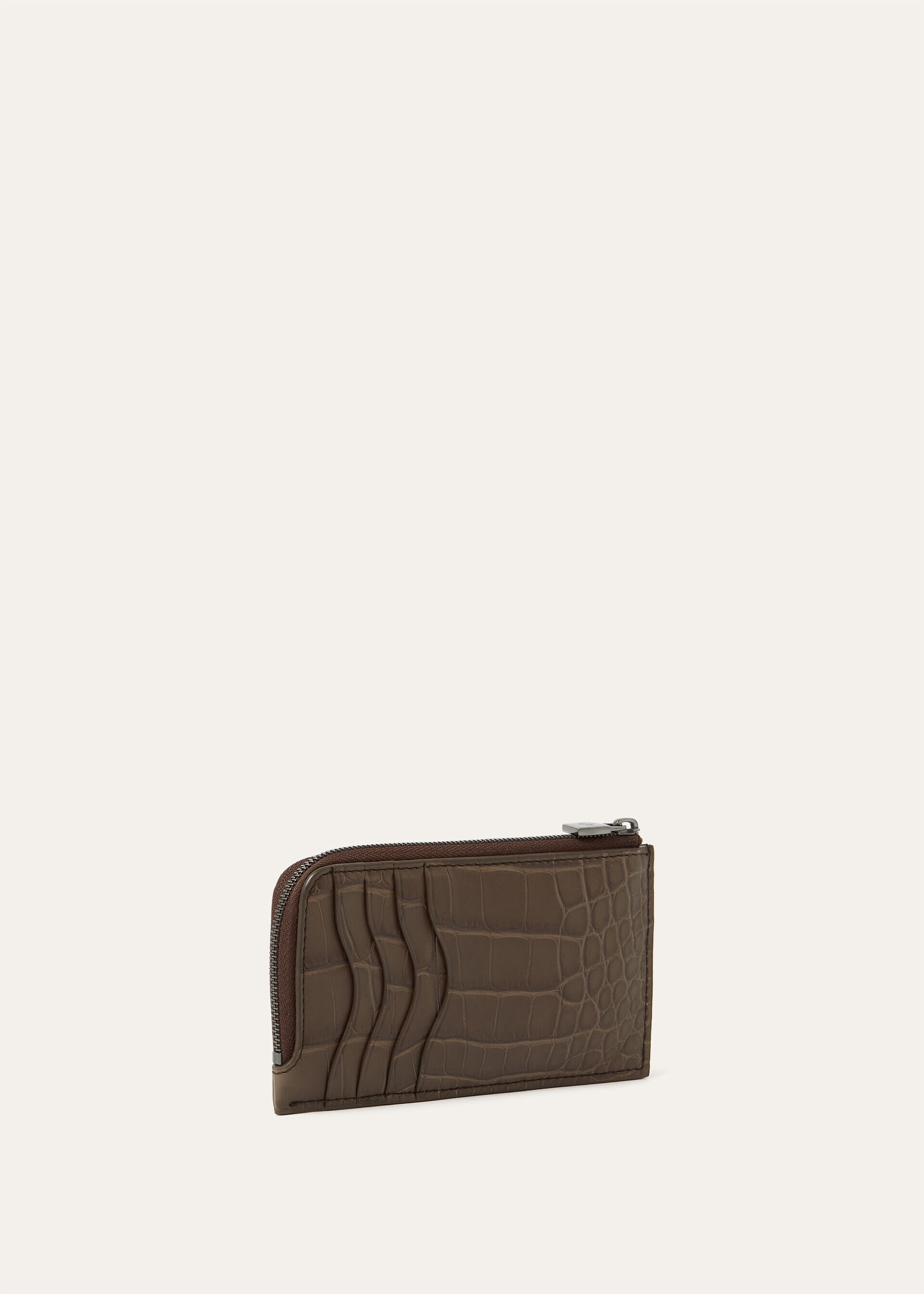 EXTRA ZIPPOUCH WTH CARDHOLDER SOFT MATT ALLIGATOR