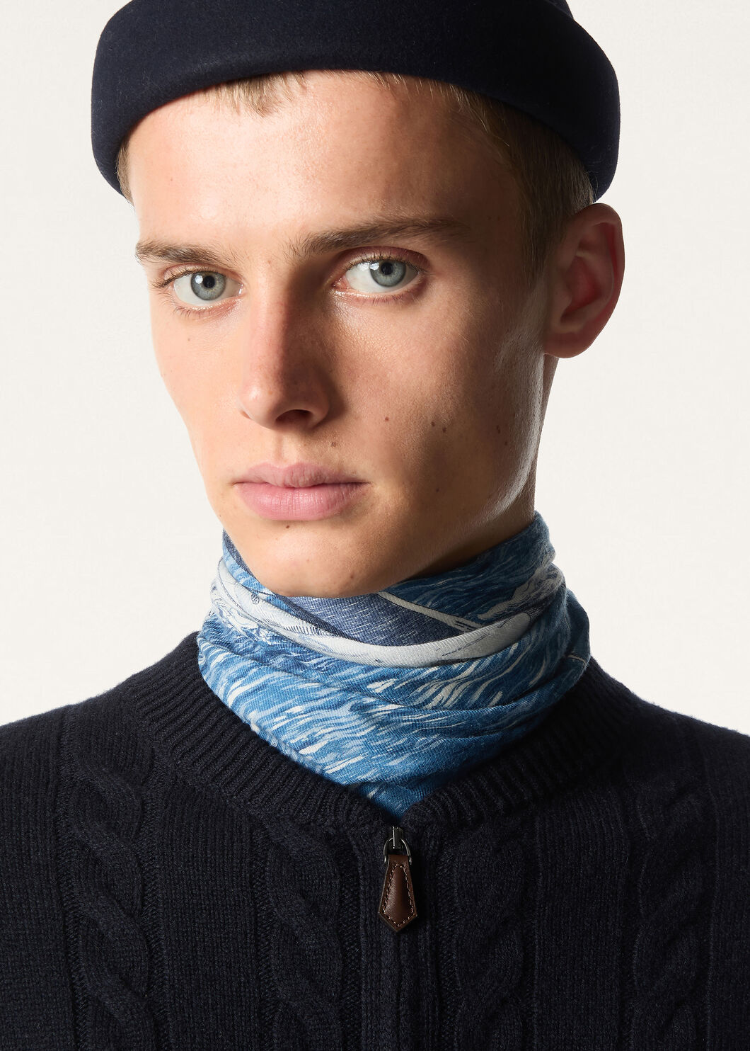 LORO PIANA STORM SYSTEM FOULARD 60 WOOL