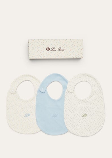 LITTLE NUMBERS BIBS SET COTTON
