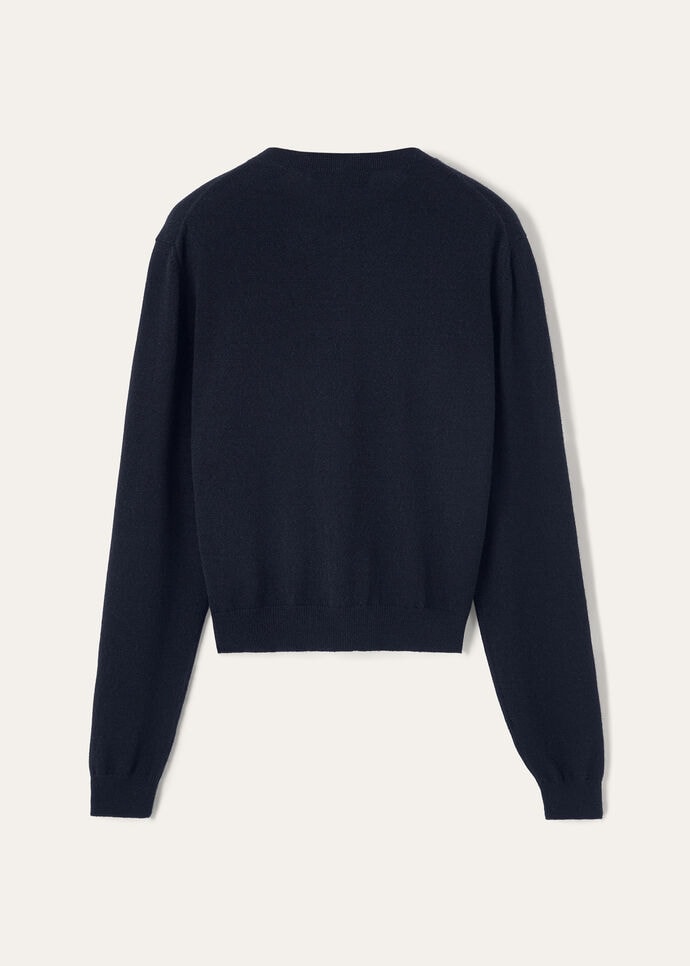 Loro Piana 100% カシミヤ カーディガン ネイビー